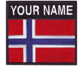 Naszywka z haftowaną flagą Norwegii