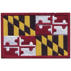 Maryland Flag Embroidered Patch