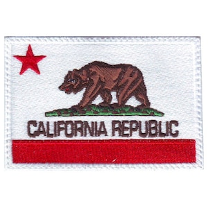California Flag Embroidered Patch