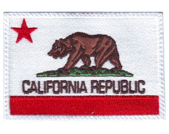 California Flag Embroidered Patch
