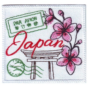 Japan Stamp Embroidered Patch
