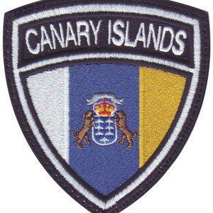 Canary Islands Crest Flag Embroidered Patch