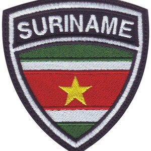 Surinam Crest Flag Embroidered Patch
