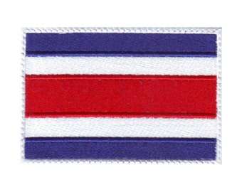 Toppa ricamata con bandiera della Costa Rica