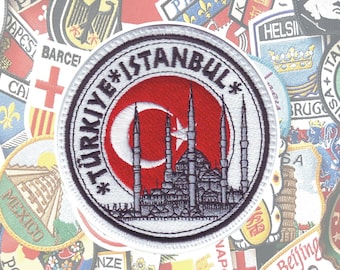Türkiye Istambul Embroidered Patch Turkey Turkiye Travel Souvenir Collection
