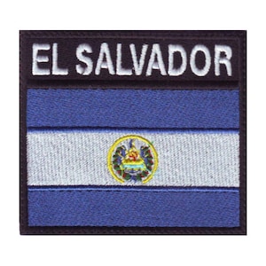 El Salvador Badge Flag Embroidered  Patch
