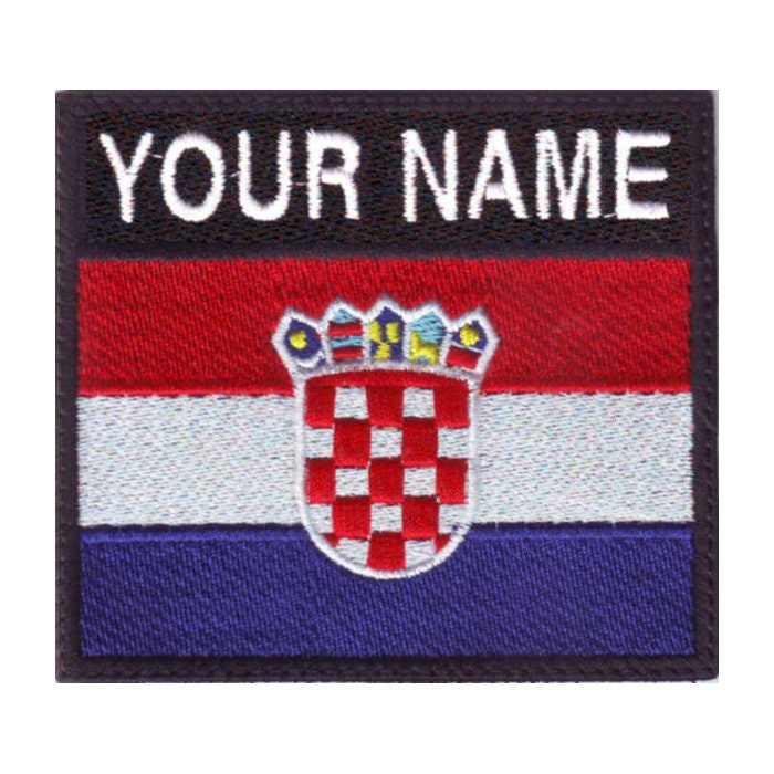Aufnäher Mit Flagge Kroatiens Zum Aufbügeln