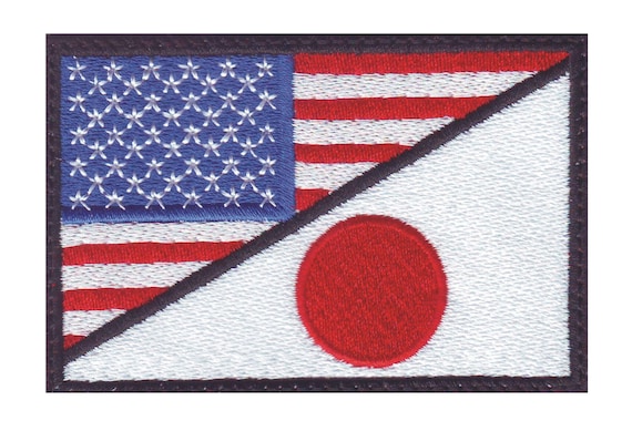 Japan Nationalflagge Mit Name Bestickt Zum Aufbügeln Aufnäher Abzeichen 