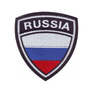 Russland Wappen Flagge Bestickter Aufnäher