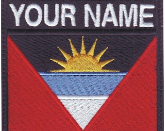Antigua & Barbuda Bandiera badge personalizzata Patch ricamata
