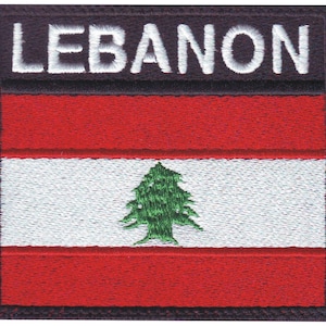 Lebanon Badge Flag Embroidered  Patch