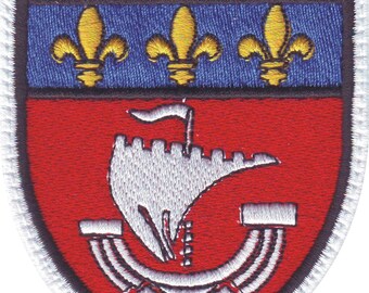 ECUSSON - Brode Embroidered Patch Ville Village Blason Chenonceau EUR 4