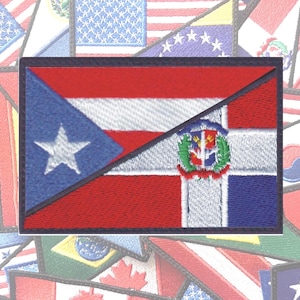 Custom Flag Combo 2 Countries Embroidered Patch