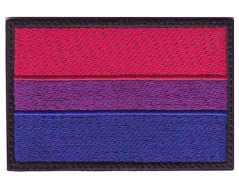 Bisexual Gay Pride Flag Embroidered Patch