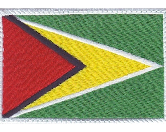 Naszywka haftowana z flagą Gujany