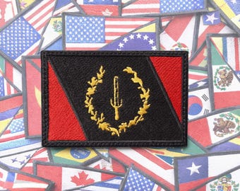 Black American Heritage Flag  Embroidered Patch