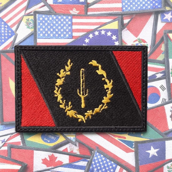 Black American Heritage Flag  Embroidered Patch