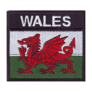 Wales Badge Flag Embroidered  Patch