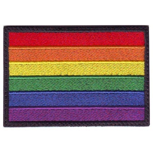 Rainbow Gay Pride Flag Embroidered Patch