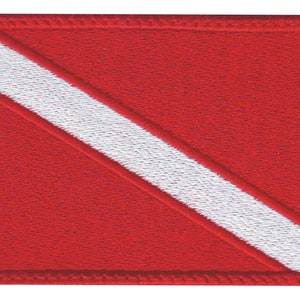 Scuba Flag Embroidered Patch
