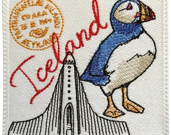 Iceland Stamp Embroidered Patch