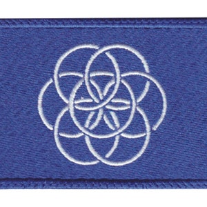 Parche bordado de la bandera del planeta Tierra (IFOPE)