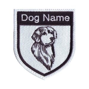 Golden Retriever Personalized Embroidered Patch