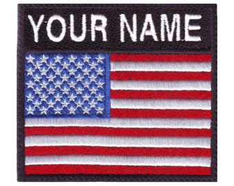 US Personalized Badge Flag Embroidered  Patch