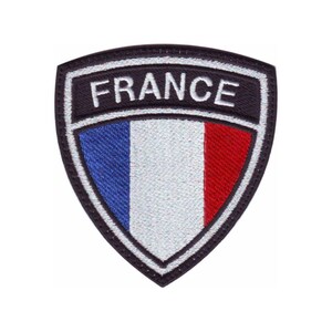 France Crest Flag Embroidered Patch