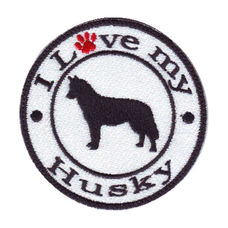 I LOVE MY DOBERMAN EMBROIDERED PATCH