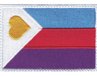 Polyamorous New Flag LGBTQIA+  Pride Flag Embroidered Patch