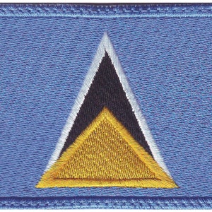 Santa Lucia Flag Embroidered Patch