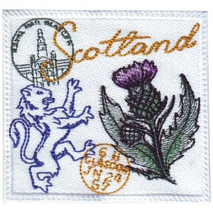 Scotland Stamp Embroidered Patch