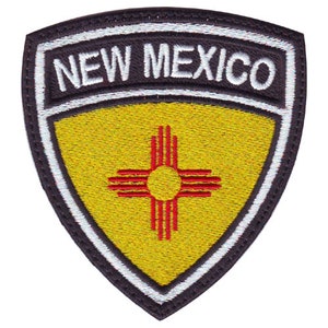 ニューメキシコ州紋章旗刺繍パッチ