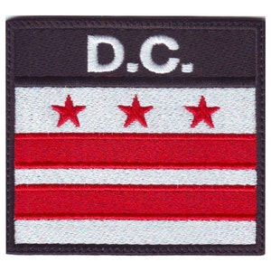 Washington D.C.  Badge Flag Embroidered  Patch