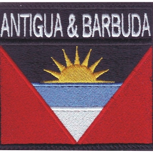 Antigua & Barbuda Badge Flag Embroidered  Patch