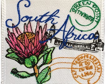 South Africa Stamp Embroidered Patch