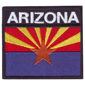 アリゾナ バッジ 旗 刺繍パッチ