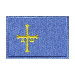 Asturien Flagge gestickter Aufnäher