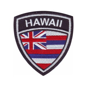 Hawaii Crest Flag Embroidered Patch