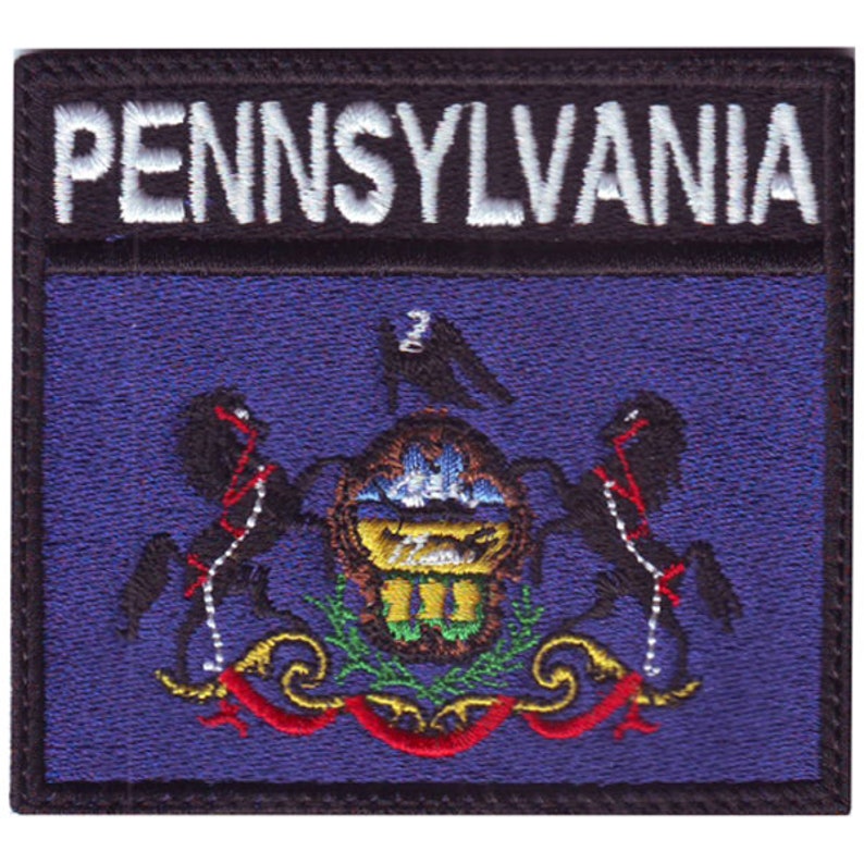 Pennsylvania State Badge Flag Embroidered Patch - Etsy