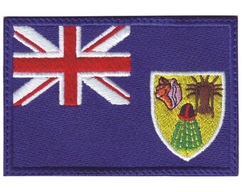 Naszywka haftowana z flagą Turks i Caicos