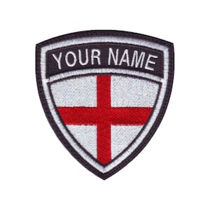 St. George England Personalized Crest Flag name Embroidered Patch