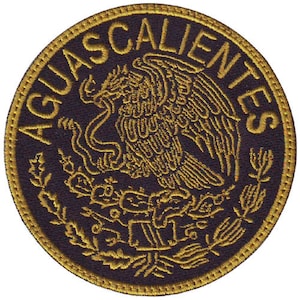 Aguascalientes Mexico Eagle Shield  Embroidered Patch