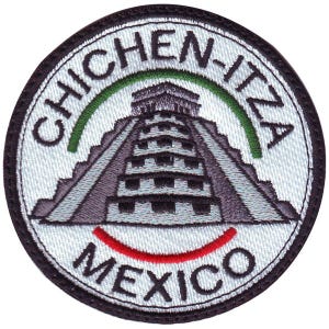 Geborduurde Chichen Itza-patch Mexico