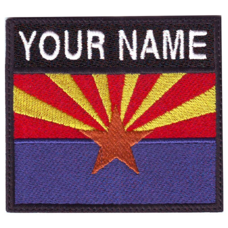 Arizona Personalized Badge Flag Embroidered Patch