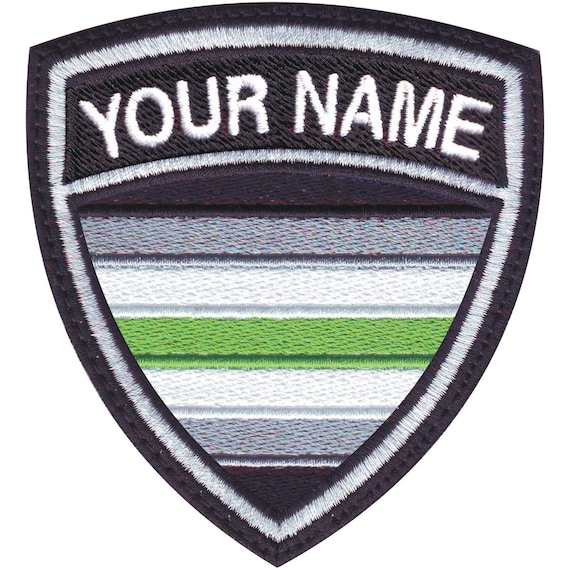 Agender Gay Pride Flag Personalized Crest Flag Name Etsy