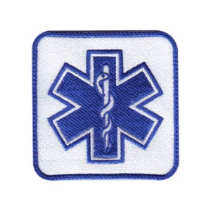 Sanitäter Stern des Lebens EMT/EMS Aufnäher (A)