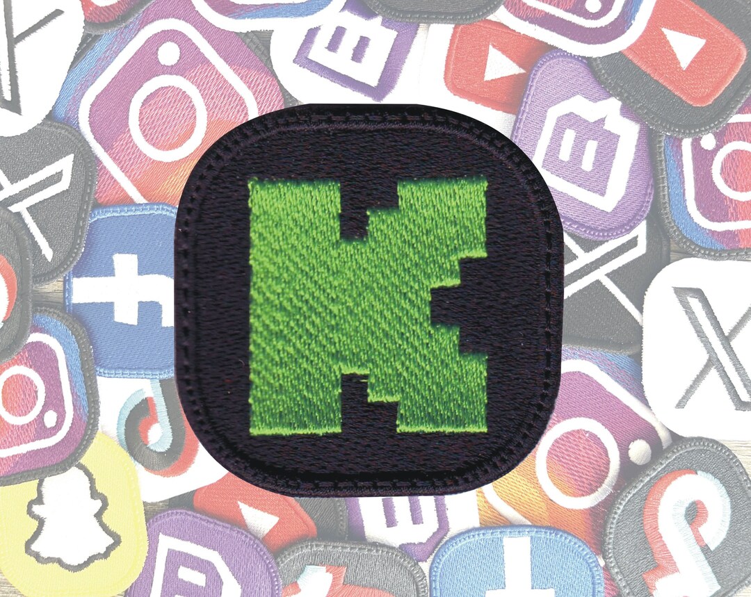 Kick Stream Livestreaming Logo Social Media Embroidered Patch Different