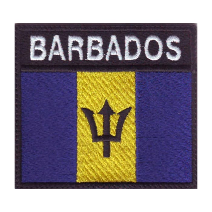 Ruoming 1 X Barbados-Flaggen-Aufnäher Zum Aufbügeln Oder Aufnähen